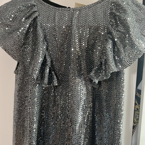 Zara Ultra Sparkle Silver Special Occasion Dress - Picture 4 of 6